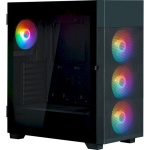 Корпус Zalman S5 NEO, Black, Mid Tower, без БЖ, для ATX / Micro ATX / Mini ITX, 1xUSB 3.0 / 1xUSB 2.0, макс. CPU - 165 мм / VGA - 390 мм, 4x120 мм RGB, бічна панель-дверцята із загартованого скла - Зображення 2