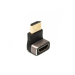 Перехідник HDMI (M) - HDMI (F), Cablexpert, Black, 8K / 60 Гц, кутовий роз'єм (AP-HDMI8K270-FML) - Зображення 4