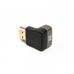 Перехідник HDMI (M) - HDMI (F), Cablexpert, Black, 8K / 60 Гц, кутовий роз'єм (AP-HDMI8K270-FML) - Зображення 5