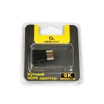 Перехідник HDMI (M) - HDMI (F), Cablexpert, Black, 8K / 60 Гц, кутовий роз'єм (AP-HDMI8K270-FML) - Зображення 7