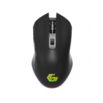 Миша бездротова Gembird MUSGW-6BL-02, Black, 2.4GHz USB, 1600 - 3200 dpi, RGB підсвічування, 6 кнопок, акумулятор 400 mAh