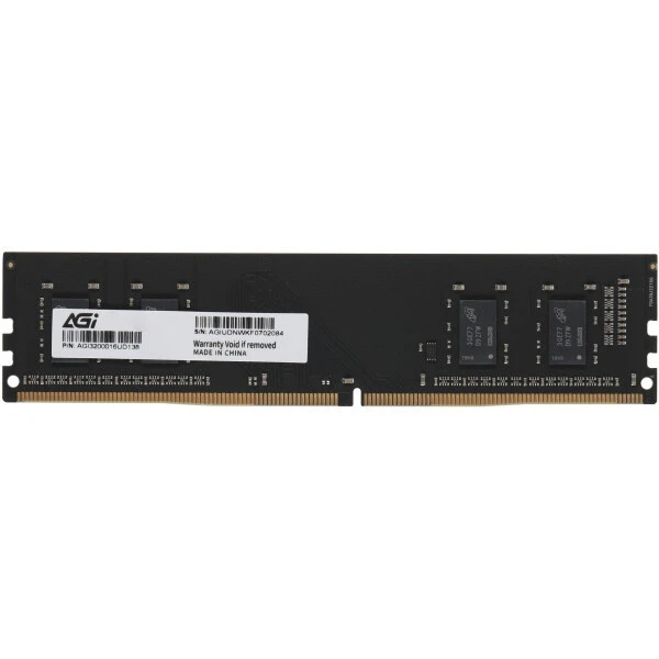 Пам'ять 8Gb DDR4, 3200 MHz, AGI UD138, CL22, 1.2V (AGI320008UD138-ST)