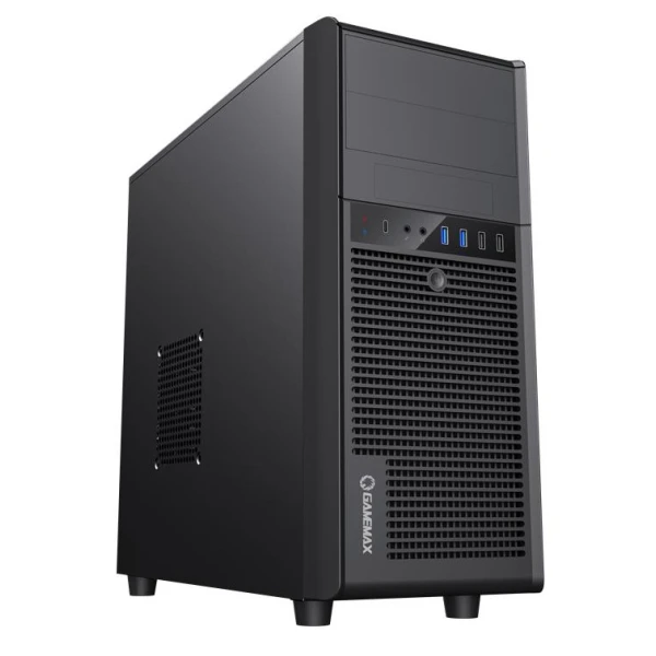 Корпус GameMax MT821, Black, без БЖ, Midi Tower, ATX / Micro ATX / Mini ITX, 1xType-C / 2хUSB 3.0 / 2хUSB 2.0, макс. CPU - 158 мм / VGA - 360 мм, 1x120 мм (MT821-NP-2U3C)