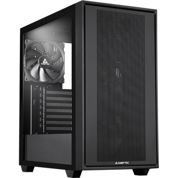 Корпус Chieftec Night Hunter GS-03B-BLK-OP Black, без БЖ, Mid Tower, E-ATX / ATX / Micro ATX / Mini ITX, 2xUSB 3.1, 1xUSB Type-C, 4x120 мм PWM, 440x238x450 мм, 0.7mm SPCC, 8.01 кг