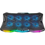Підставка для ноутбука до 17.3" GamePro CP680, Black, 8 x 70 мм (2500 об/хв), сенсорне RGB підсвічування, 7 рівнів висоти, 2xUSB, металева сітка, 400 x 300 x 26 мм, 1.23 кг - Зображення 3