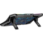 Підставка для ноутбука до 17.3" GamePro CP680, Black, 8 x 70 мм (2500 об/хв), сенсорне RGB підсвічування, 7 рівнів висоти, 2xUSB, металева сітка, 400 x 300 x 26 мм, 1.23 кг - Зображення 7