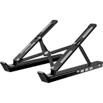 Підставка для ноутбука до 15.6" OfficePro LS320HUB, Grey, USB 2.0 хаб: 1xType-C / 2xUSB, алюміній, 6 рівнів висоти