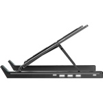 Підставка для ноутбука до 15.6" OfficePro LS320HUB, Grey, USB 2.0 хаб: 1xType-C / 2xUSB, алюміній, 6 рівнів висоти - Зображення 3