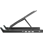 Підставка для ноутбука до 15.6" OfficePro LS320HUB, Grey, USB 2.0 хаб: 1xType-C / 2xUSB, алюміній, 6 рівнів висоти - Зображення 3