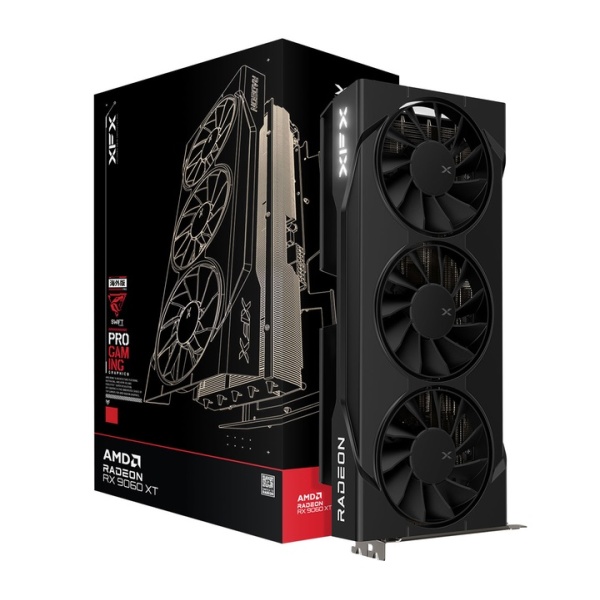 Відеокарта Radeon RX 9060 XT, XFX, Swift Triple OC Gaming, 16Gb GDDR6, 128-bit, HDMI/2xDP, 3320/20000 MHz, 8-pin (RX-96TS316B7)