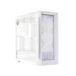 Корпус ALmordor L1400 Shield White, без БЖ, Mid Tower, для EATX / ATX / Micro ATX / Mini ITX, 2xUSB 3.0, 1xType-C, макс. CPU - 180 мм / VGA - 410 мм / PSU - 180 мм, бічна панель із загартованого скла (ALL1400MW)