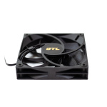 Вентилятор 120 мм, GTL Airblast N1, Black, 120x120x25 мм, 800-1800±10% об/хв, 23-33 дБ, 4pin PWM (GTL-120ABN1P) - Зображення 2
