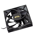 Вентилятор 120 мм, GTL Airblast N1, Black, 120x120x25 мм, 800-1800±10% об/хв, 23-33 дБ, 4pin PWM (GTL-120ABN1P) - Зображення 4