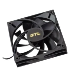 Вентилятор 120 мм, GTL Airblast N1, Black, 120x120x25 мм, 800-1800±10% об/хв, 23-33 дБ, 4pin PWM (GTL-120ABN1P) - Зображення 4
