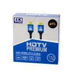 Кабель HDMI (M) - HDMI (M), 10 м, Black, GTL, V2.0 (GTLHMHM10V20BK) - Зображення 3