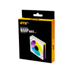 Вентилятор 120 мм, GTL Warp, White, 120x120x25 мм, ARGB підсвічування, 800-1800 об/хв, 18.5-38.8 дБ, 4-pin (PWM, 50 см) / 3-pin (RGB, 50 см) (GTL-120WL1W ARGB) - Зображення 5