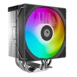 Кулер для процесора ID-Cooling FROZN A410 SE ARGB, Black, 120 мм, 4 теплових трубок, алюміній/мідь, 300±200~2000±10% RPM, 27.2dB(A) Max, Intel: 1851/1700/1200/115x, AMD: AM4/AM5, 152х76х128 мм, 4-pin PWM, ARGB, до 180 Вт - Зображення 2