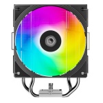 Кулер для процесора ID-Cooling FROZN A410 SE ARGB, Black, 120 мм, 4 теплових трубок, алюміній/мідь, 300±200~2000±10% RPM, 27.2dB(A) Max, Intel: 1851/1700/1200/115x, AMD: AM4/AM5, 152х76х128 мм, 4-pin PWM, ARGB, до 180 Вт - Зображення 3