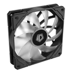 Вентилятор 120 мм, ID-Cooling TF-12025-PRO ARGB TRIO, Black (3 шт), 120x120x25 мм, ARGB підсвітка, 500-1800 об/хв, 35.2dB(A) max, 4-pin (PWM) / 3-pin (ARGB) - Зображення 3