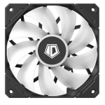 Вентилятор 120 мм, ID-Cooling TF-12025-PRO ARGB TRIO, Black (3 шт), 120x120x25 мм, ARGB підсвітка, 500-1800 об/хв, 35.2dB(A) max, 4-pin (PWM) / 3-pin (ARGB) - Зображення 4