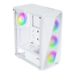 Корпус 2E Gaming Aruba (G3313W), White, без БЖ, Mid Tower, для ATX / Micro ATX / Mini ITX, 1xUSB 3.0 / 2xUSB 2.0, макс. CPU - 165 мм / VGA - 330 мм, 5x120 ARGB, бічна панель із загартованого скла (2E-G3313W) - Зображення 7