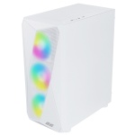 Корпус 2E Gaming Aruba (G3313W), White, без БЖ, Mid Tower, для ATX / Micro ATX / Mini ITX, 1xUSB 3.0 / 2xUSB 2.0, макс. CPU - 165 мм / VGA - 330 мм, 5x120 ARGB, бічна панель із загартованого скла (2E-G3313W) - Зображення 8