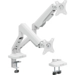 Кронштейн настільний для монітора 17-35" OfficePro MA442W, White, для двох екранів, VESA 100x100 мм/75x75 мм, регулювання (повороту, нахилу, обертання, висоти), навантаження до 12 кг - Зображення 3