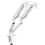 Кронштейн настільний для монітора 17-35" OfficePro MA442W, White, для двох екранів, VESA 100x100 мм/75x75 мм, регулювання (повороту, нахилу, обертання, висоти), навантаження до 12 кг - Зображення 5