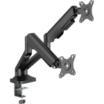 Кронштейн настільний для монітора 17-35" OfficePro MA442B, Black, для двох екранів, VESA 100x100 мм/75x75 мм, регулювання (повороту, нахилу, обертання, висоти), навантаження до 12 кг