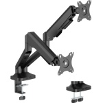 Кронштейн настільний для монітора 17-35" OfficePro MA442B, Black, для двох екранів, VESA 100x100 мм/75x75 мм, регулювання (повороту, нахилу, обертання, висоти), навантаження до 12 кг - Зображення 5