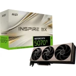 Відеокарта GeForce RTX 5070 Ti, MSI, INSPIRE 3X OC, 16Gb GDDR7, 256-bit, HDMI/3xDP, 2497/28000 MHz, 16-pin (G507T-16I3C)