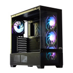 Корпус GTL Gaming "Universe", Black, без БЖ, Mid Tower, ATX / Micro ATX / Mini ITX, 1xUSB 3.0 / 2xUSB 2.0, макс. CPU - 170 мм / VGA - 425 мм, 4x120 мм ARGB, бічна та передня панель із загартованого скла (GTLXE218) - Зображення 2