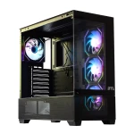 Корпус GTL Gaming "Universe", Black, без БЖ, Mid Tower, ATX / Micro ATX / Mini ITX, 1xUSB 3.0 / 2xUSB 2.0, макс. CPU - 170 мм / VGA - 425 мм, 4x120 мм ARGB, бічна та передня панель із загартованого скла (GTLXE218) - Зображення 2