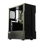 Корпус GTL Gaming "Trooper", Black, без БЖ, Mid Tower, ATX / Micro ATX / Mini ITX, 1xUSB 3.0 / 2xUSB 2.0, макс. CPU - 150 мм / VGA - 290 мм, бічна панель із загартованого скла (GTL1806) - Зображення 2