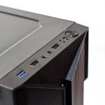 Корпус GTL Gaming "Trooper", Black, без БЖ, Mid Tower, ATX / Micro ATX / Mini ITX, 1xUSB 3.0 / 2xUSB 2.0, макс. CPU - 150 мм / VGA - 290 мм, бічна панель із загартованого скла (GTL1806) - Зображення 6