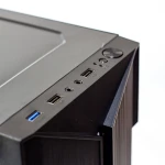 Корпус GTL Gaming "Trooper", Black, без БЖ, Mid Tower, ATX / Micro ATX / Mini ITX, 1xUSB 3.0 / 2xUSB 2.0, макс. CPU - 150 мм / VGA - 290 мм, бічна панель із загартованого скла (GTL1806) - Зображення 6