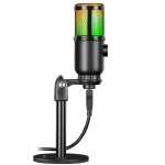 Мікрофон Defender Glow GMC 400, Black, USB, конденсаторний, RGB підсвічування, підставка, 1.3 м (64640) - Зображення 4