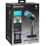 Мікрофон Defender Glow GMC 400, Black, USB, конденсаторний, RGB підсвічування, підставка, 1.3 м (64640) - Зображення 5