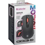 Миша бездротова Defender Nexus MS-195, Black, USB, оптична, 800 - 1600 dpi, 4 кнопки, 2xAAA (52195) - Зображення 6