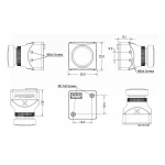 Камера FPV Foxeer Cat 4 Mini 1/3" 1200TVL M12 L2.1 (чорний) - Зображення 5