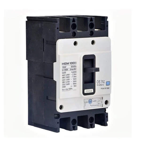Автоматичний вимикач MCCB HGM 3P 80А Icu-16kA (0.8 - 1.0) x In