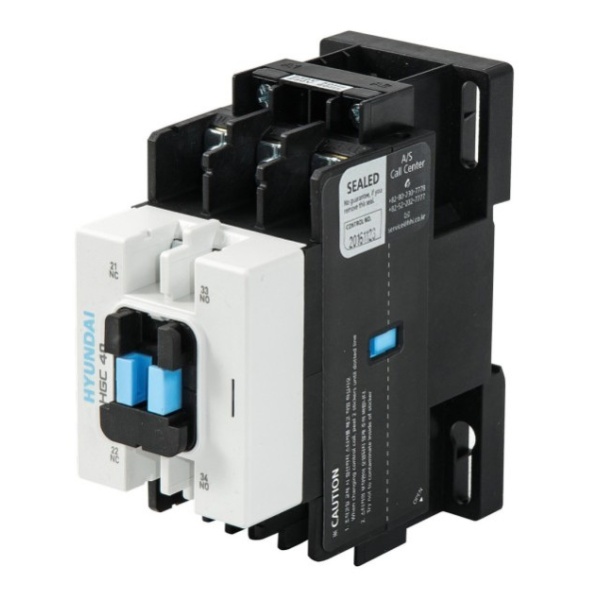 Контактор HGC 40A (18.5кВт), AC220V (2NO-2NC)