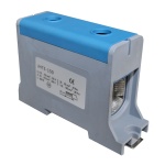 Клема силова СКНГ-JHT5-150 35-150мм2 290А "N" синій TNSy