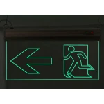 Світильник евакуаційний, S503 ACRYLIC LED 3W GRAVING "Вказівник двері ліворуч" TNSy