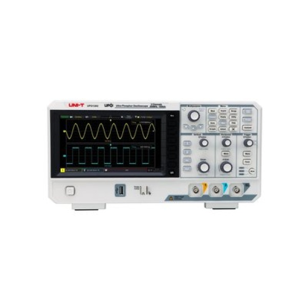 Цифровий осцилограф UNI-T UPO1202, настільний, фосфорний, двоканальний, 200 МГц, 1 Гвиб/с, 7,0" LCD дисплей, 56 МБ