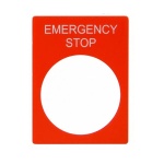 Табличка маркувальна STOP червона для кнопок XB2