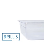 Гастроємність BRILLIS із полікарбонату GN 1/2-100 мм, прозора - Зображення 3