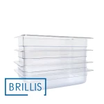 Гастроємність BRILLIS із полікарбонату GN 1/3-150 мм, прозора - Зображення 5