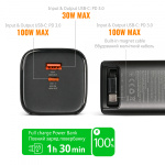 Повербанк 20000mAh VIDEX VPB-350 130W PD100W +Display - Зображення 20
