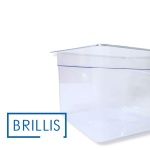 Гастроємність BRILLIS із полікарбонату GN 1/2-200 мм, прозора - Зображення 3